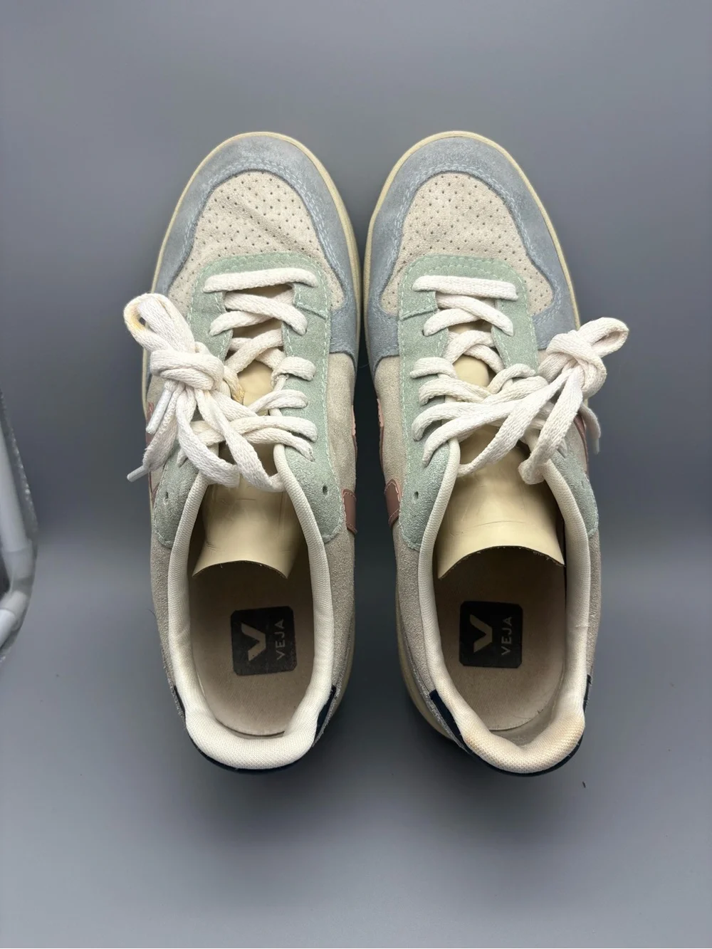 Veja | V-10 Suede Shoes - Color Block ; Womens 8